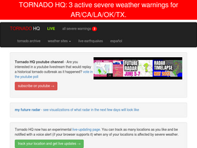 'tornadohq.com' screenshot