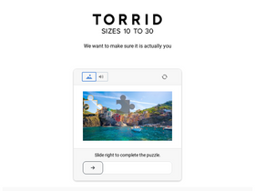 'torrid.com' screenshot