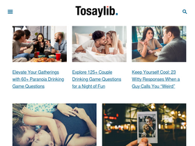 'tosaylib.com' screenshot