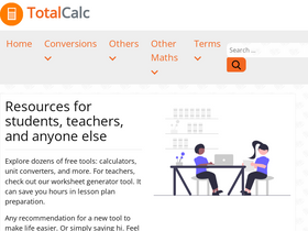 'totalcalc.com' screenshot