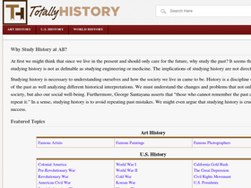 'totallyhistory.com' screenshot