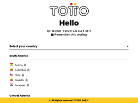 'us.totto.com' screenshot