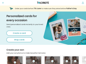 'touchnote.com' screenshot