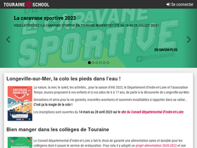 'touraine-eschool.fr' screenshot