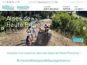 'tourisme-alpes-haute-provence.com' screenshot