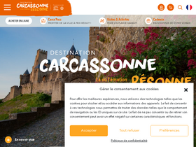 'tourisme-carcassonne.fr' screenshot