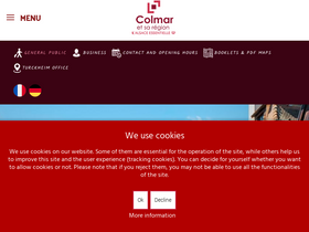 'tourisme-colmar.com' screenshot