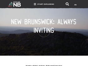 'tourismnewbrunswick.ca' screenshot