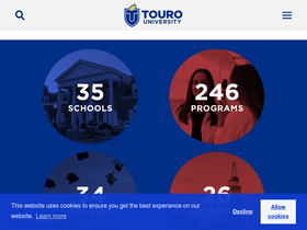 'touro.edu' screenshot