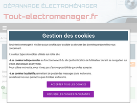 'tout-electromenager.fr' screenshot