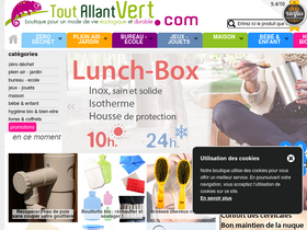 'toutallantvert.com' screenshot