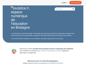 'toutatice.fr' screenshot