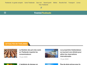'toutelathailande.fr' screenshot