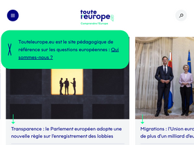 'touteleurope.eu' screenshot