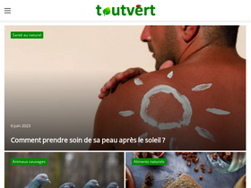 'toutvert.fr' screenshot