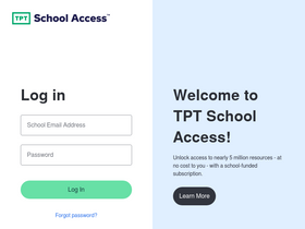 'tptschoolaccess.com' screenshot