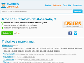 'trabalhosgratuitos.com' screenshot