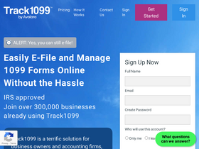 'track1099.com' screenshot