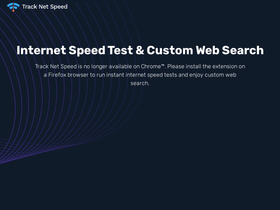 'tracknetspeed.com' screenshot