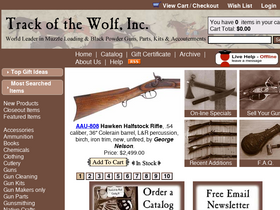 'trackofthewolf.com' screenshot