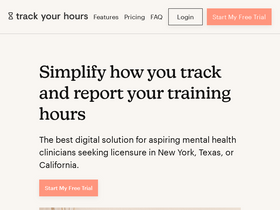 'trackyourhours.com' screenshot