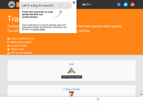 'trackyserver.com' screenshot