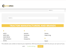 'tractor-specs.net' screenshot