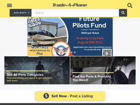 'trade-a-plane.com' screenshot