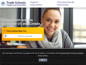 'trade-schools.net' screenshot