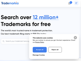 'trademarkia.com' screenshot