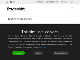 'tradeshift.com' screenshot