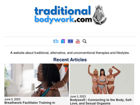 'traditionalbodywork.com' screenshot