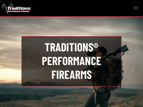 'traditionsfirearms.com' screenshot