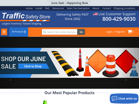 'trafficsafetystore.com' screenshot
