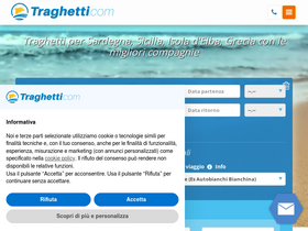 'traghetti.com' screenshot