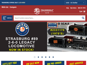 'trainworld.com' screenshot