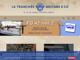 'trancheemilitaire.com' screenshot