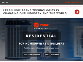 'trane.com' screenshot