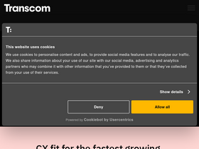 'transcom.com' screenshot