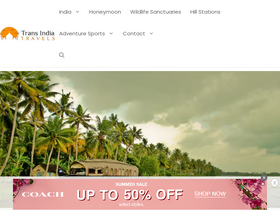 'transindiatravels.com' screenshot