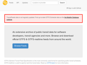 'transitfeeds.com' screenshot