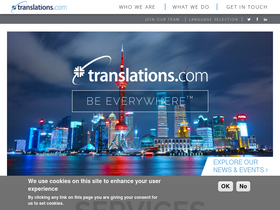 'translations.com' screenshot