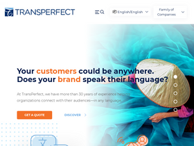 'transperfect.com' screenshot