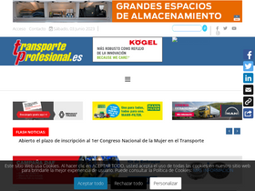 'transporteprofesional.es' screenshot