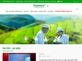 'traphaco.com.vn' screenshot