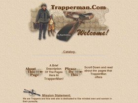 'trapperman.com' screenshot