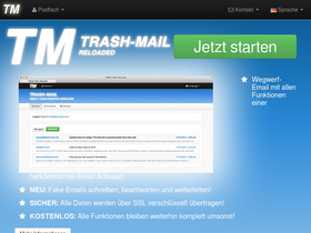 'trash-mail.com' screenshot