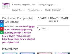 'travel-made-simple.com' screenshot