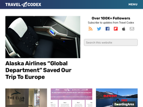 'travelcodex.com' screenshot