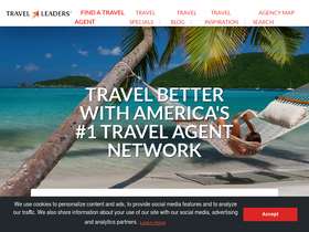 'travelleaders.com' screenshot